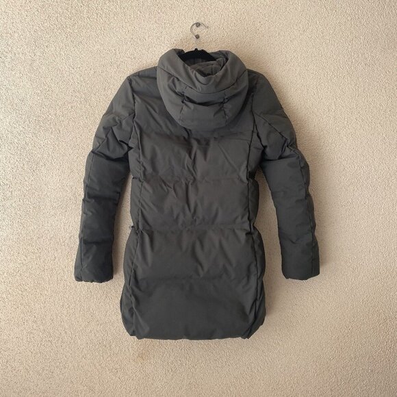 Uniqlo Womens Long Two Way Zip Hooded Ultra Light Down Packable Gray Size XS - Picture 8 of 16